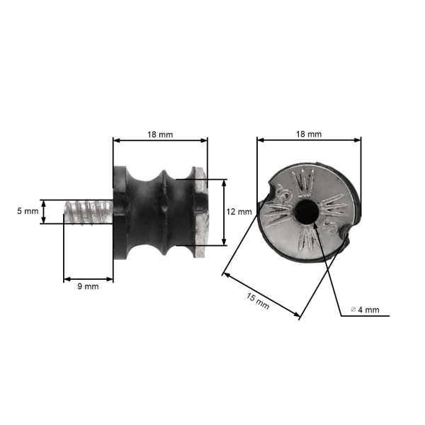 Vibrationsdämpfer für Kettensägen Husqvarna 61 266 268 272 268K 272K Jonsered 625 630 670 (OEM 501699401)