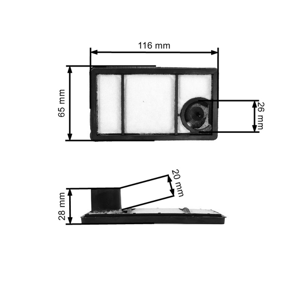 Vorfilter für Stihl TS400 Stichsäge (42231401800)