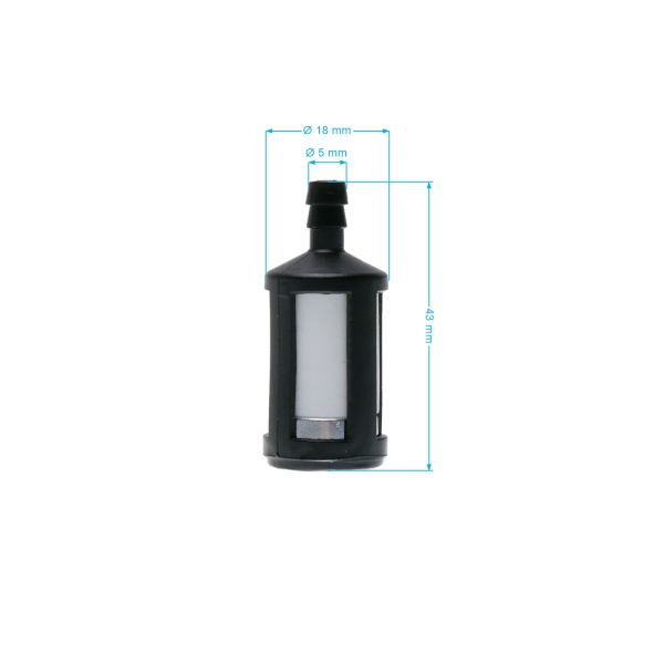 Zama ZF-4 Kraftstofffilter für Kettensägen, Freischneider und andere Zweitakt-Gartengeräte (OEM 11203503500 ZF-4 0000-350-3502)
