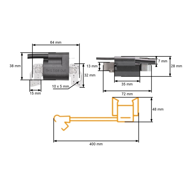 Zündung für Briggs & Stratton Motoren AVS 10KM-19KM (OEM 799650 592841 795315)