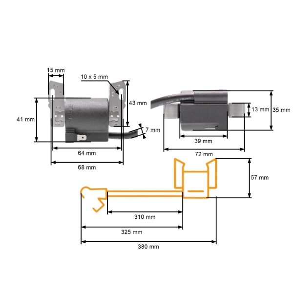Zündung für Briggs & Stratton Motoren (OEM 492341 490586 491312 591459 715231)